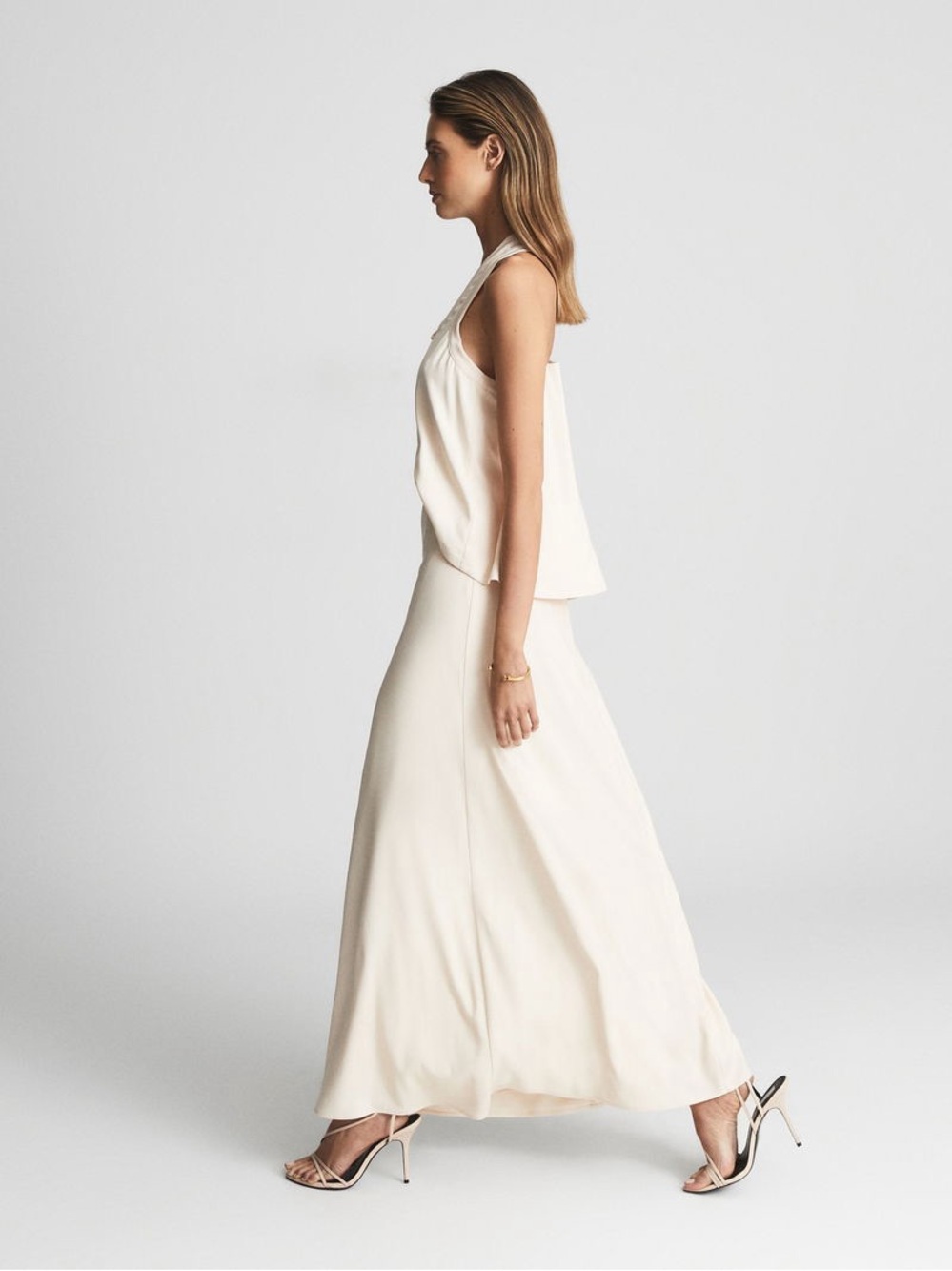 NWT! Reiss Kennedy Lace Back Maxi Dress Ivory Cream Size US 2 25948 - Picture 15 of 16